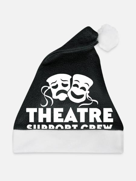 Theater-Support-Crew - Weihnachtsmütze - Schwarz/Weiß