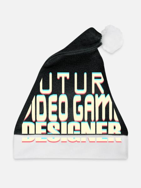 Future Video Game Designer - Weihnachtsmütze - Schwarz/Weiß