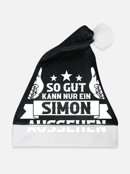 Simon - Weihnachtsmütze - Schwarz/Weiß