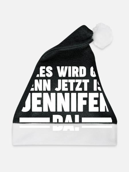 Jennifer - Weihnachtsmütze - Schwarz/Weiß