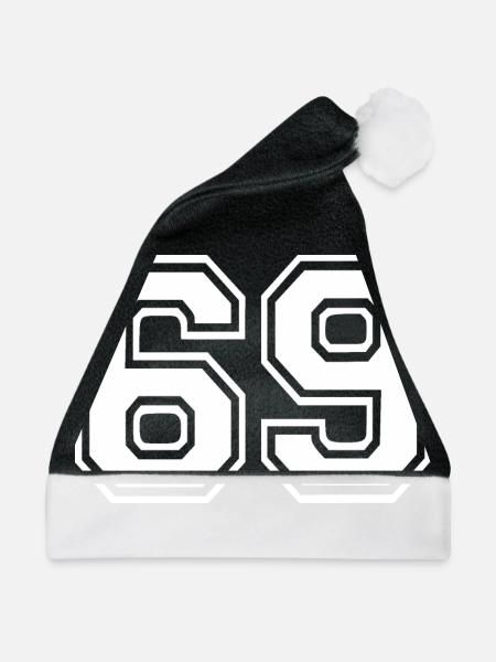 69 - Weihnachtsmütze - Schwarz/Weiß