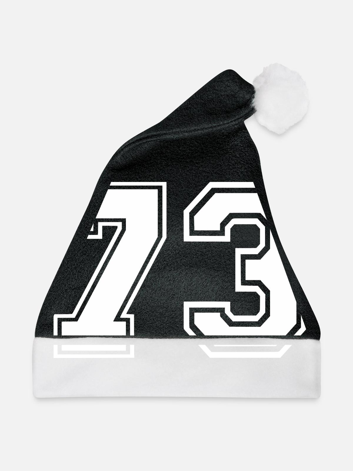 73 - Weihnachtsmütze - Schwarz/Weiß - Vorne