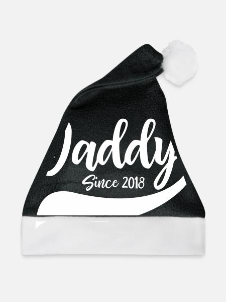 Daddy Since 2018 - Weihnachtsmütze - Schwarz/Weiß