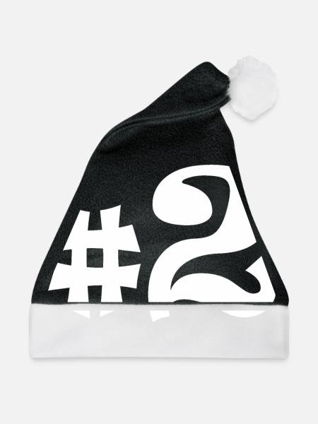 #2 - Weihnachtsmütze - Schwarz/Weiß