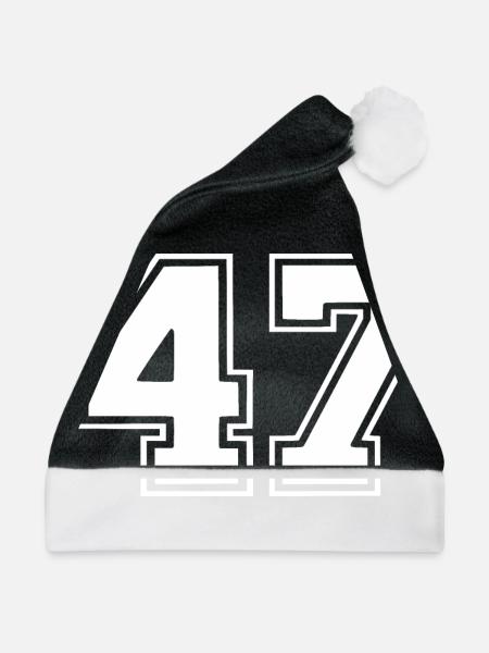 47 - Weihnachtsmütze - Schwarz/Weiß
