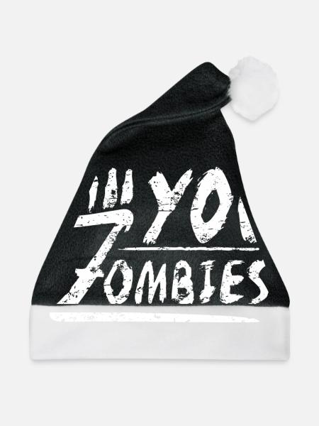 All you Zombies - Weihnachtsmütze - Schwarz/Weiß - Vorne