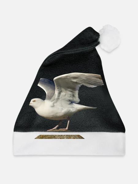 seagull gull moewe2 - Weihnachtsmütze - Schwarz/Weiß