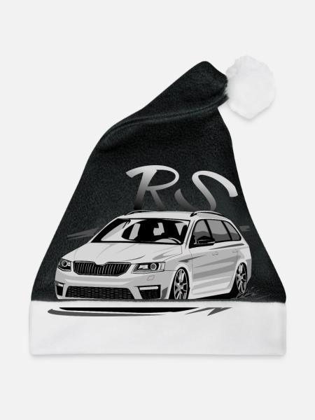 Octavia 3RS Combi ohne Fahrer tuning low camber - Weihnachtsmütze - Schwarz/Weiß