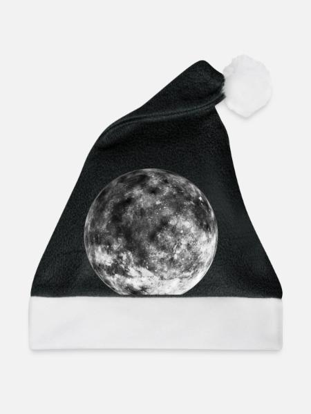 Der Mond - Weihnachtsmütze - Schwarz/Weiß