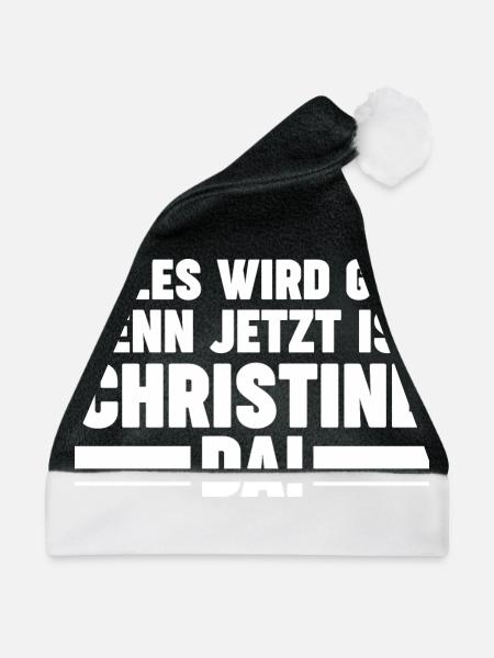 Christine - Weihnachtsmütze - Schwarz/Weiß
