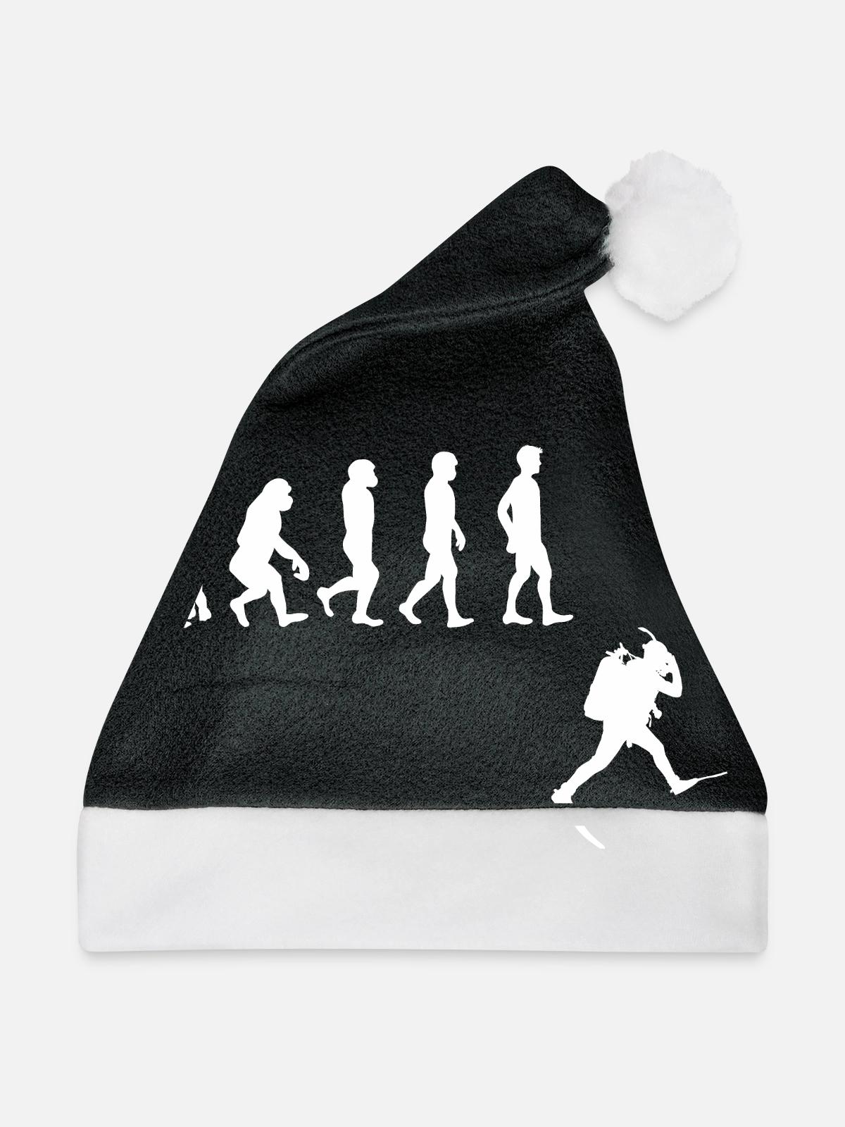 Evolution Freitauchen Freitauchen Plongée - Weihnachtsmütze - Schwarz/Weiß - Vorne