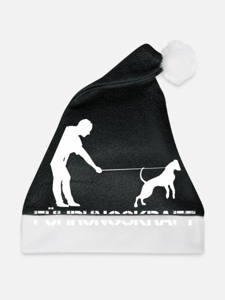 Hundeschule Führungskraft Hundetraining Bekleidung - Weihnachtsmütze - Schwarz/Weiß