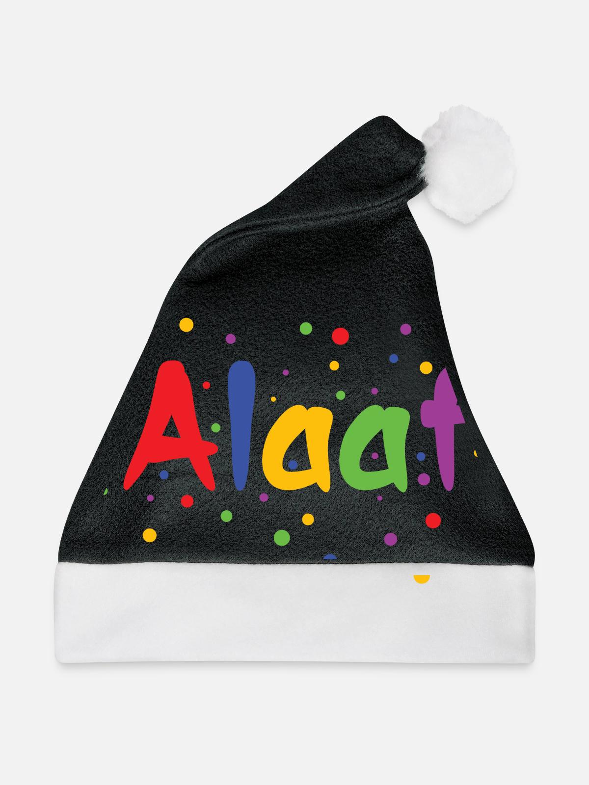 Alaaf - Weihnachtsmütze - Schwarz/Weiß - Vorne