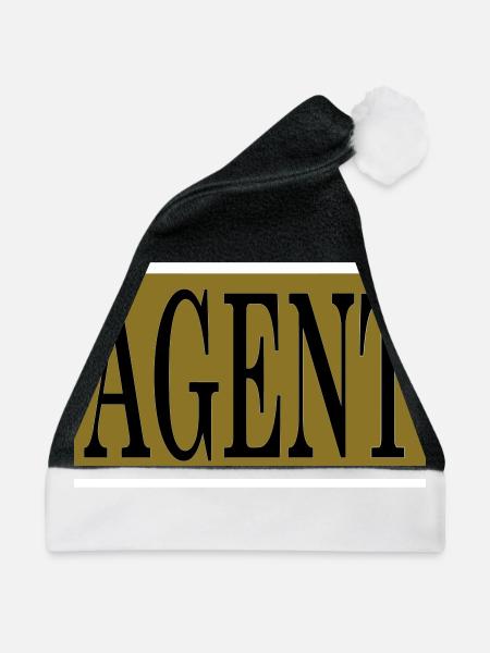 Agent - Weihnachtsmütze - Schwarz/Weiß