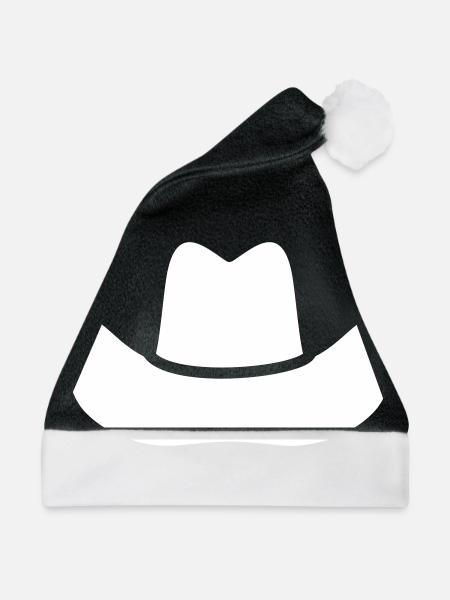 Cowboyhut Geschenk - Weihnachtsmütze - Schwarz/Weiß