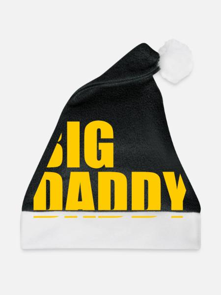 BIG DADDY - Weihnachtsmütze - Schwarz/Weiß - Vorne