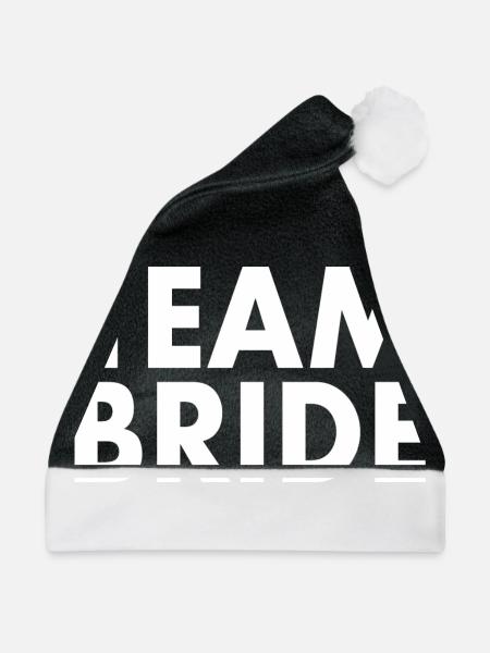 Team bride - Weihnachtsmütze - Schwarz/Weiß