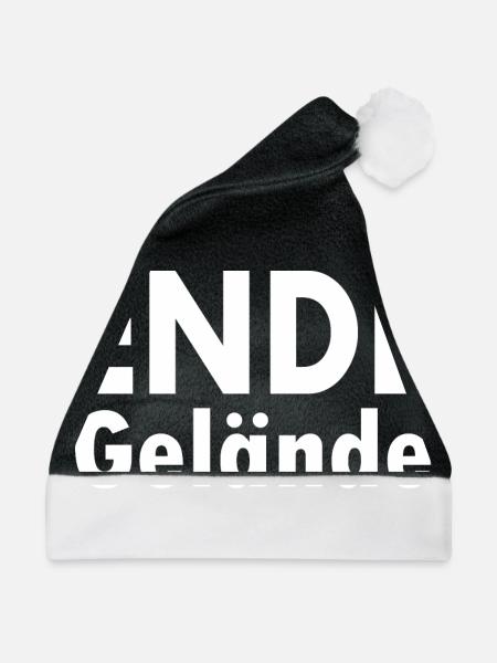 Ende gelände - Weihnachtsmütze - Schwarz/Weiß - Vorne