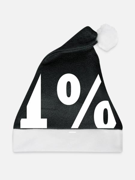 1 - Weihnachtsmütze - Schwarz/Weiß