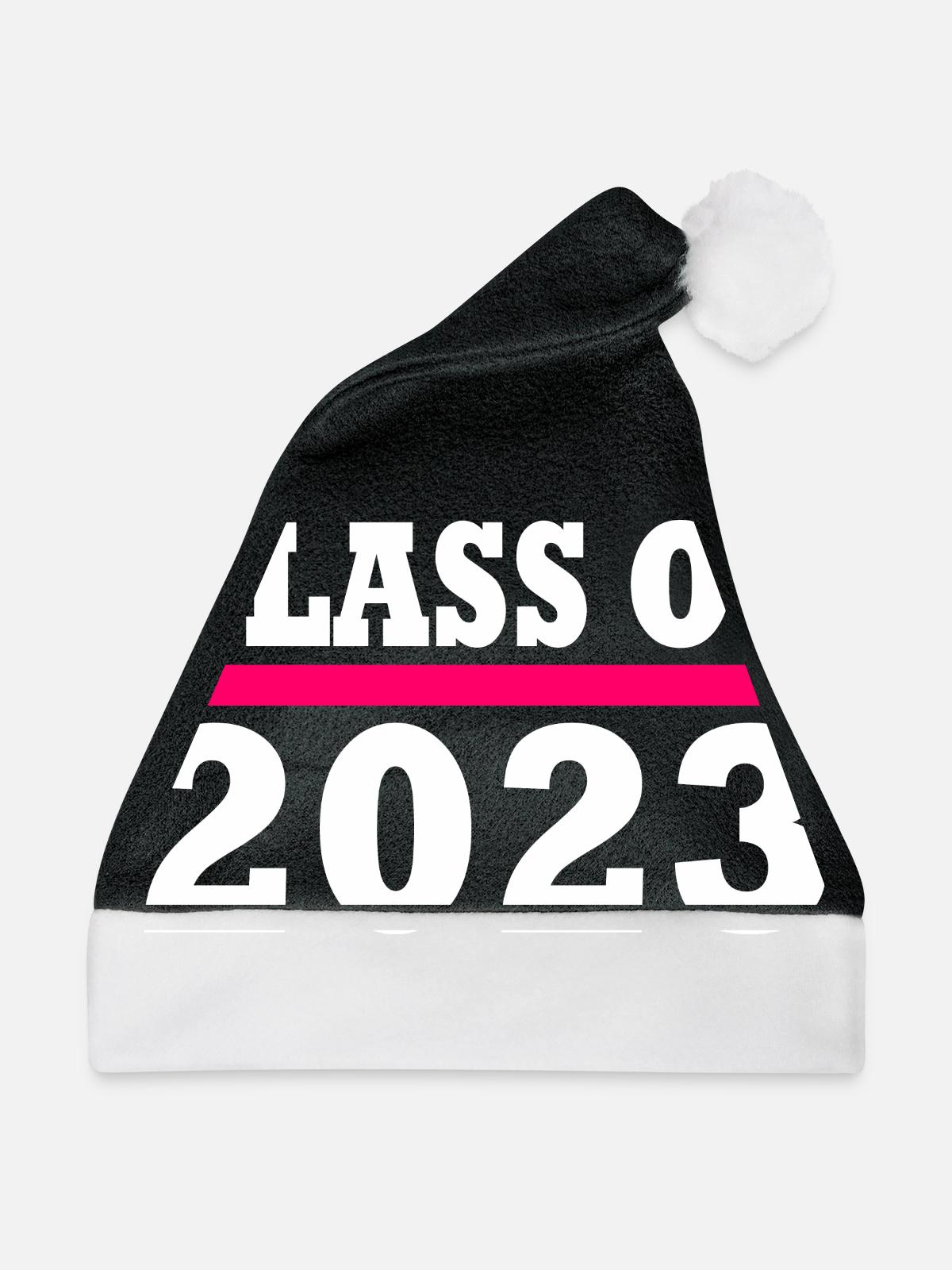 Class of 2023 - Weihnachtsmütze - Schwarz/Weiß - Vorne