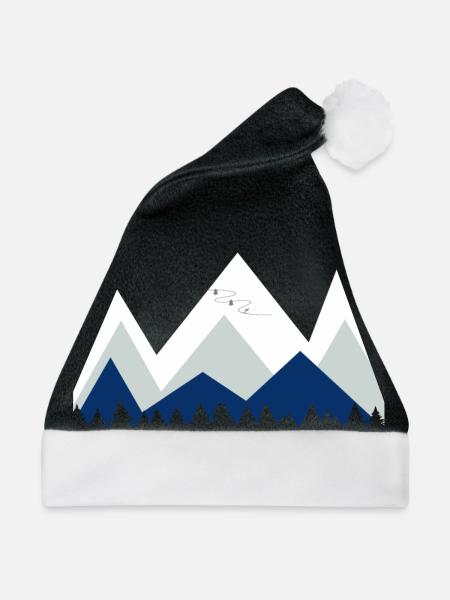 Ski - Weihnachtsmütze - Schwarz/Weiß
