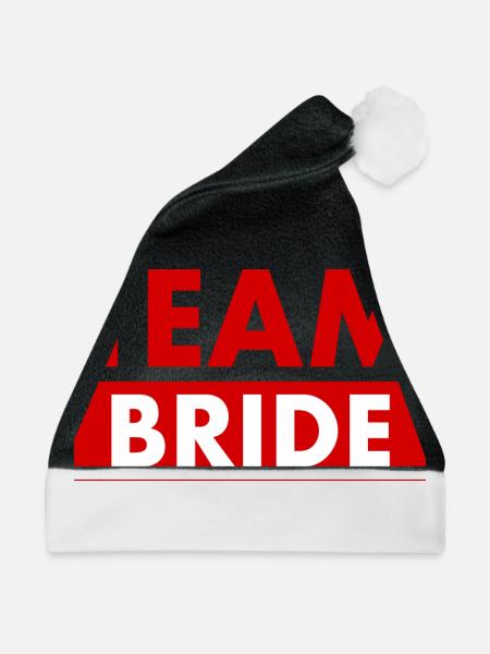 Team bride - Weihnachtsmütze - Schwarz/Weiß