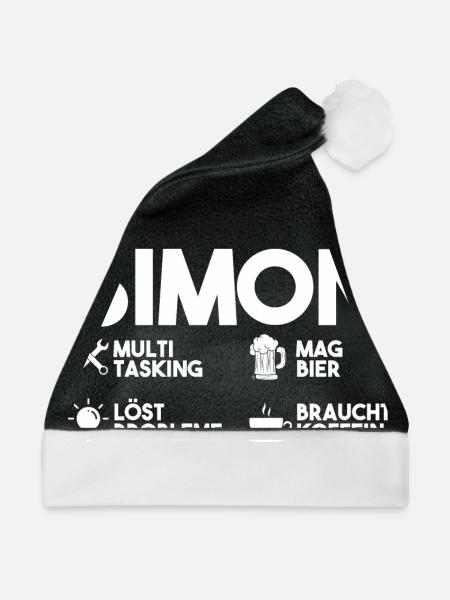 Simon - Weihnachtsmütze - Schwarz/Weiß