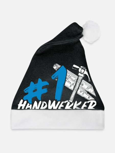 Handwerker - Weihnachtsmütze - Schwarz/Weiß