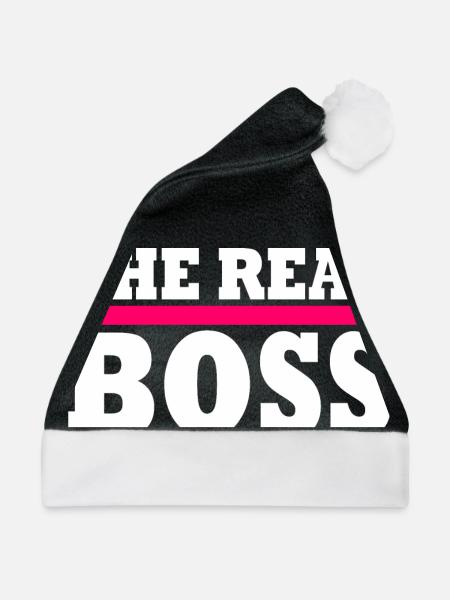 The real boss - Weihnachtsmütze - Schwarz/Weiß