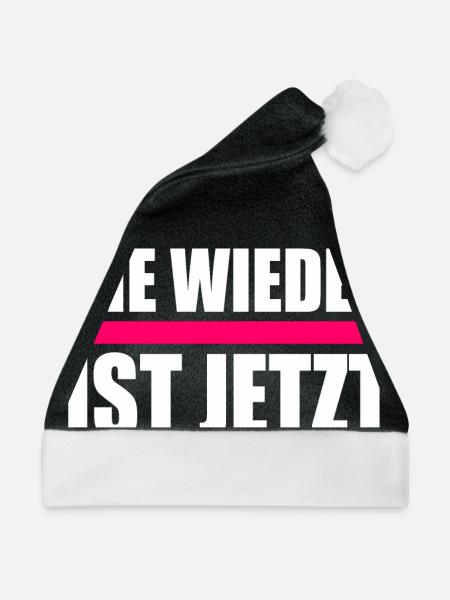 Nie wieder ist jetzt - Weihnachtsmütze - Schwarz/Weiß - Vorne