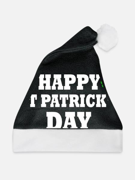 happy st patrick's day - Weihnachtsmütze - Schwarz/Weiß - Vorne
