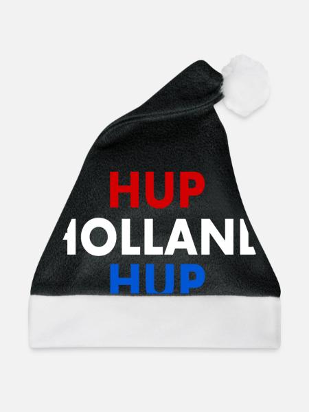 Hup holland hup - Weihnachtsmütze - Schwarz/Weiß - Vorne