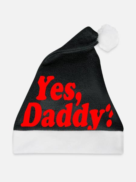 Yes daddy - Weihnachtsmütze - Schwarz/Weiß