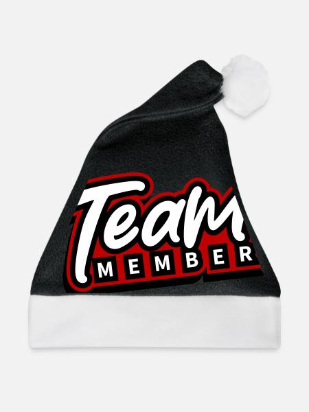 Team Mitglied - Weihnachtsmütze - Schwarz/Weiß