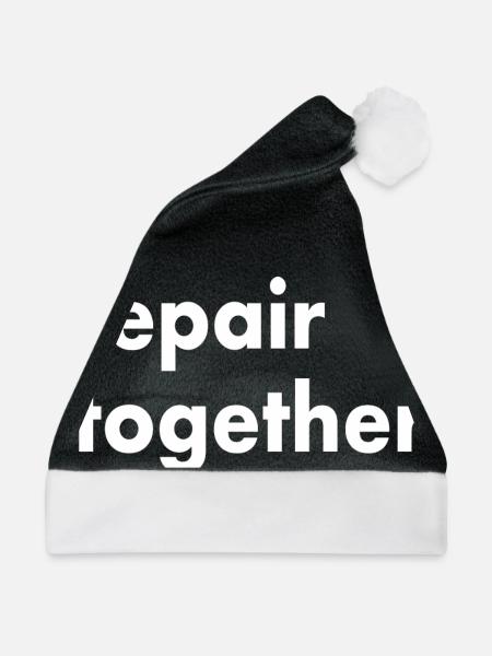 repair together - Weihnachtsmütze - Schwarz/Weiß
