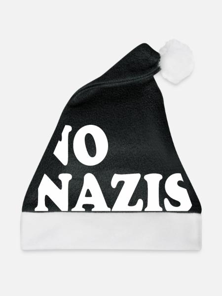 No nazis - Weihnachtsmütze - Schwarz/Weiß