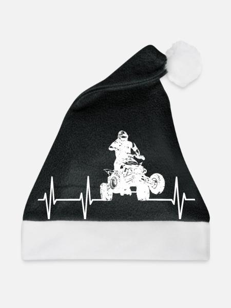 Quad Herzfrequenz - Weihnachtsmütze - Schwarz/Weiß