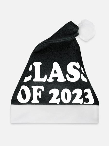 Class of 2023 - Weihnachtsmütze - Schwarz/Weiß - Vorne