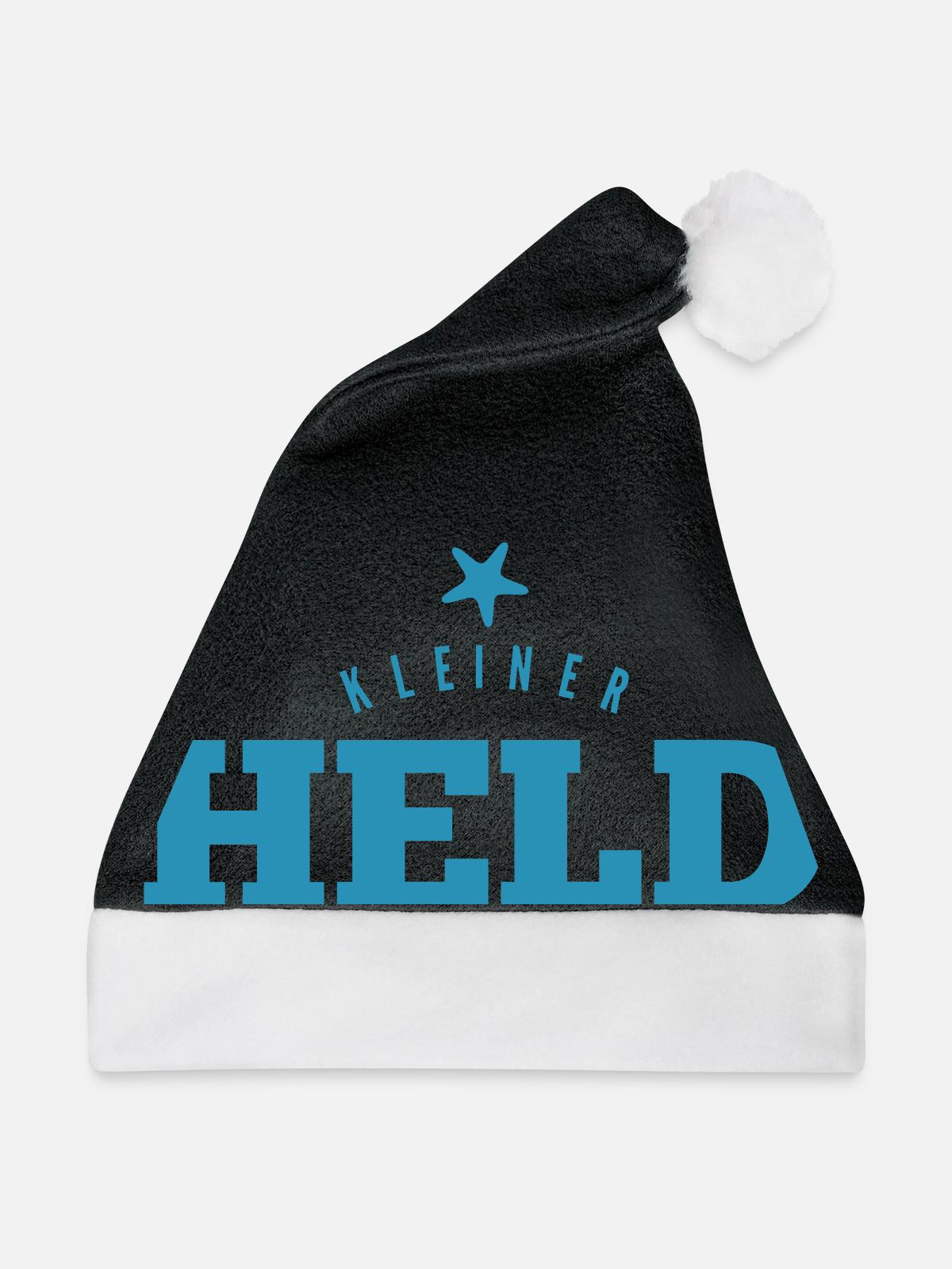 Kleiner Held - Weihnachtsmütze - Schwarz/Weiß - Vorne