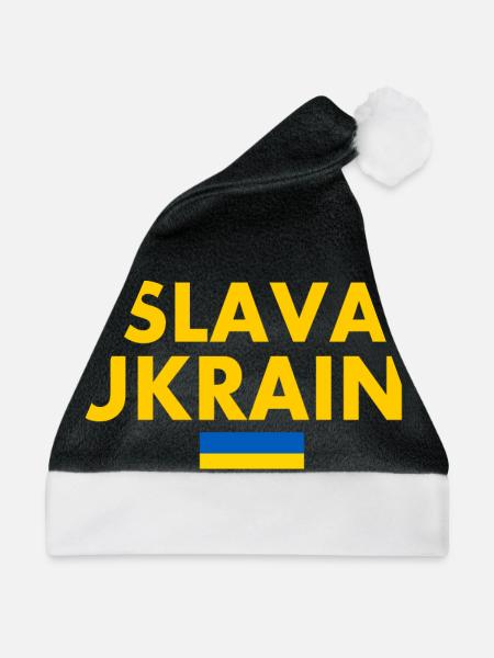 Slava ukraini - Weihnachtsmütze - Schwarz/Weiß
