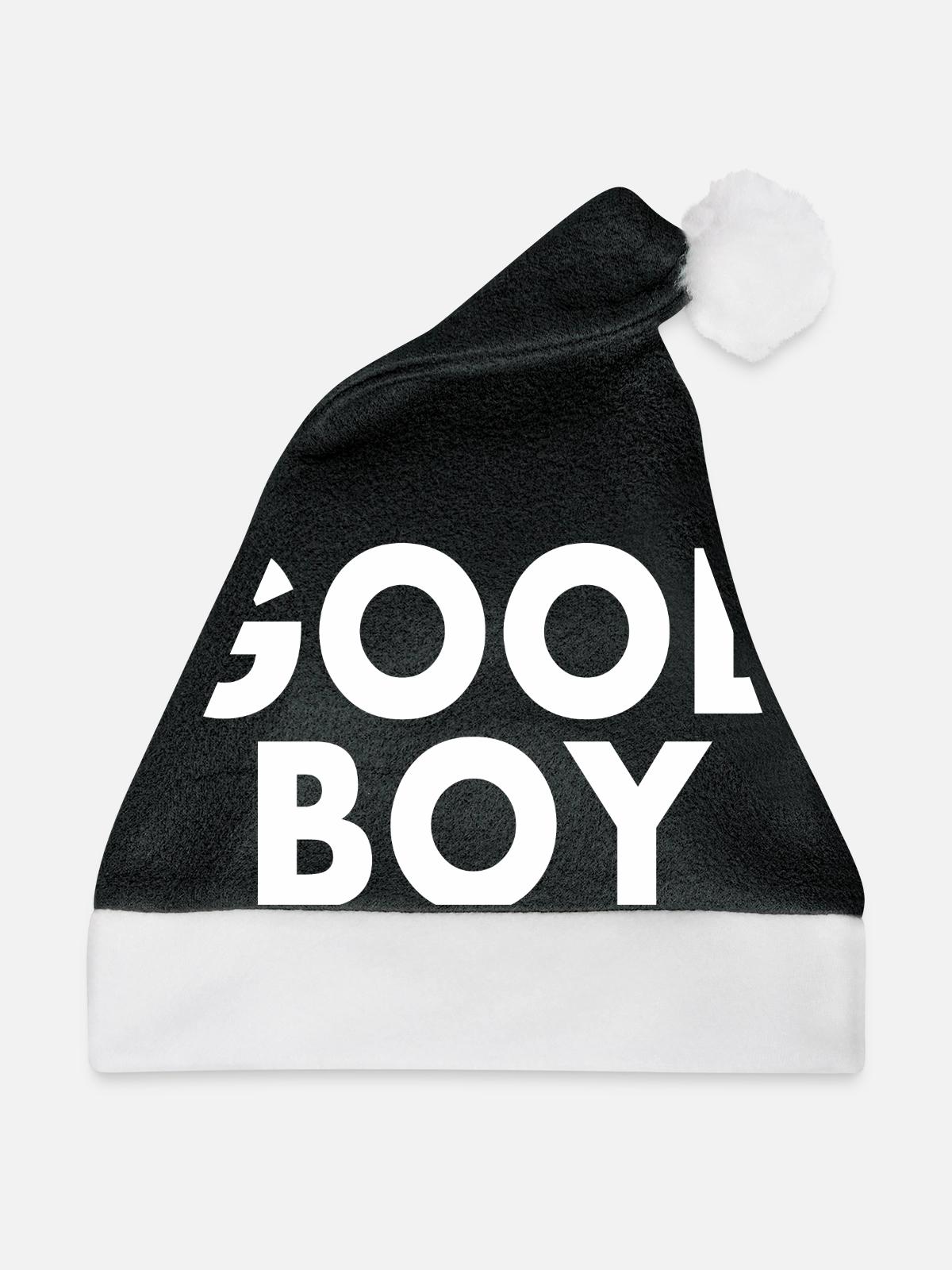 Good boy - Weihnachtsmütze - Schwarz/Weiß - Vorne