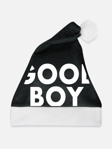 Good boy - Weihnachtsmütze - Schwarz/Weiß - Vorne