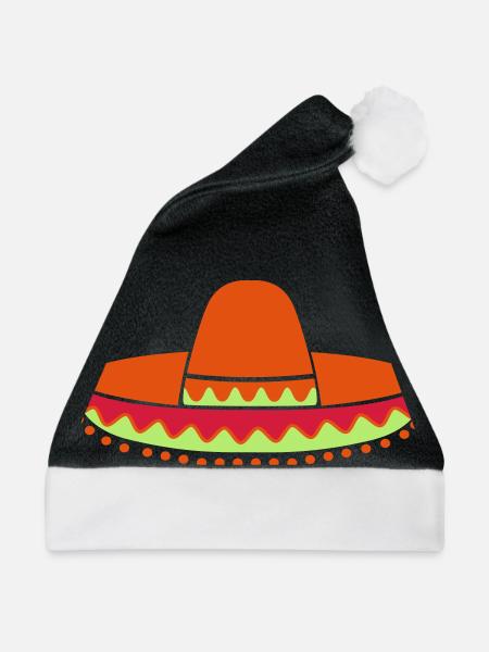 sombrero - Weihnachtsmütze - Schwarz/Weiß