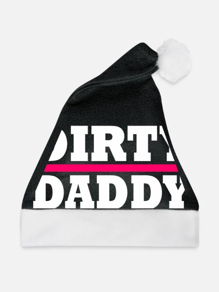 Dirty daddy - Weihnachtsmütze - Schwarz/Weiß - Vorne