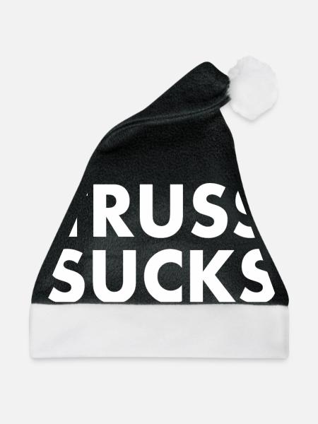 Truss sucks - Weihnachtsmütze - Schwarz/Weiß - Vorne