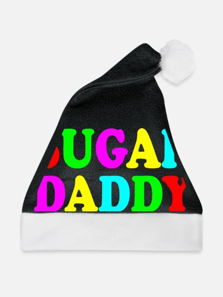 Sugar daddy - Weihnachtsmütze - Schwarz/Weiß - Vorne