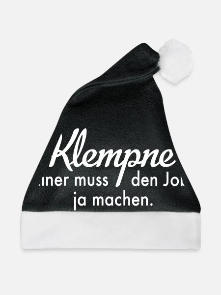 KLEMPNER - Weihnachtsmütze - Schwarz/Weiß