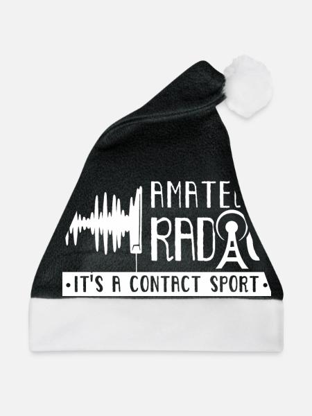 Amateurfunk Es Ist Ein Kontaktsport Amateurfunker - Weihnachtsmütze - Schwarz/Weiß