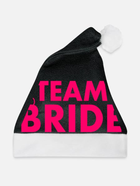 Team bride - Weihnachtsmütze - Schwarz/Weiß