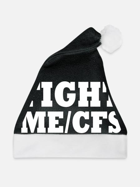 Me/cfs - fight me/cfs - Weihnachtsmütze - Schwarz/Weiß - Vorne